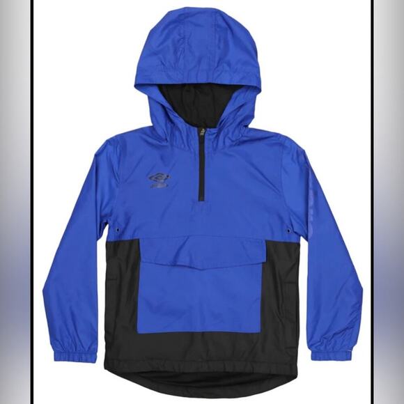 UMBRO YOUTH WOVEN 1/4 ZIP PULLOVER PERFOMANCE HOODED JACKET Boy’s Size S (6/7) - Picture 1 of 10